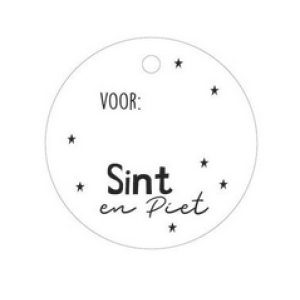 Cadeau decoratie | cadeaulabel voor...Sint & Piet